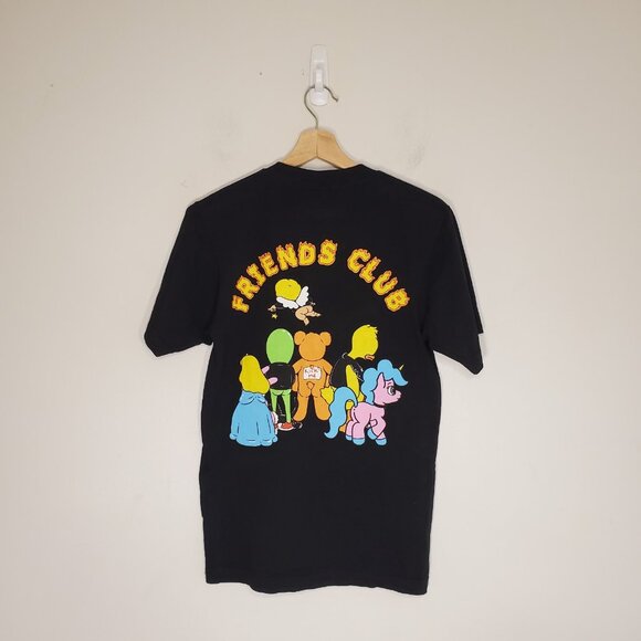 Domrebel Friends Club graphic shirt black size XS - Picture 2 of 4